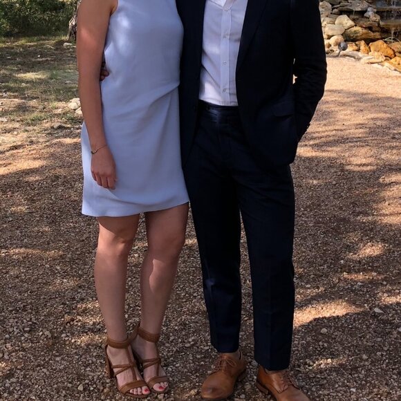 Acne Studios Light Blue Asymmetrical Midi Dress US Size 8 (but fits a 10) - Picture 7 of 7